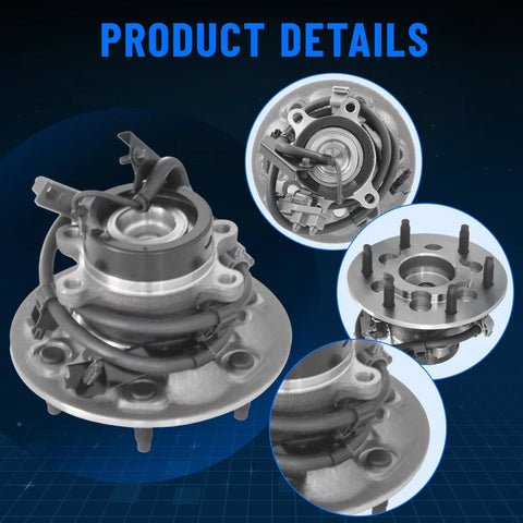 Close-up of Front Wheel Hub And Bearing Assembly 515104 For Chevy Colorado 2004 2008 GMC Canyon 2004 2008 Isuzu I 280 2006 I 290 2007