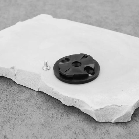 Rock Solid Bike Computer Bracket Mount Kit With Fixed Base For 32x29x2mm Stopwatch Holder on grey rock surface