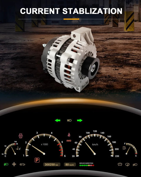 Alternator Replacement Compatible With Buick Rainier CXL 4.2L And Chevrolet Trailblazer 4.2L A B LS Base 2007 2008 2009 Plug And Play Ready 8498N OE Quality High Performance