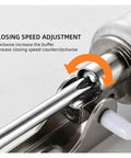 Close-up of speed adjustment feature on Automatic Door Closer 35kg Heavy Duty Aluminum Alloy With Soft Close Adjustable Speed
