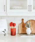 Modern kitchen with white cabinets featuring brushed brass kitchen cabinet handles 7 inch gold cabinet pulls set of 10.