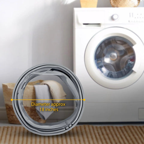 DIY Friendly No Fuss Easy Install Front Load Washer Door Gasket Replacement 4986ER0004F For LG And Kenmore, shown with washer