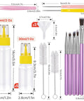 Dope Cookie Decorating Kit With Squeeze Icing Bottles Food Coloring Tools And Professional Baking Brushes including sprayers and brushes.