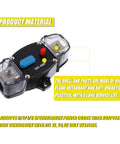 Heavy Duty 300Amp DC Circuit Breaker delivering rock solid auto recovery with durable flame-retardant plastic housing.