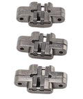3 Pack Hidden Hinges Heavy Duty Zinc Alloy 43mm for Doors and Folding Tables Concealed Hardware 180 Degree Open
