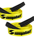 Heavy Duty Tow Strap 3 Inch By 8 Foot Tree Saver Pull Strap With 30,000 Pound Capacity, Winch Rope, 2 Pack, Yellow with logo