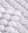 Close-up of 1000 Pieces 500 Pairs White Nylon Hook And Loop Self Adhesive Round Dots 0.59 Inch for crafts and office use