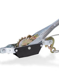 Heavy Duty Come Along Winch 2 Ton Hand Puller With 10ft Cable And Pulley Dual Gear Ratchet System For Easy One Handed Load Lifting Towing