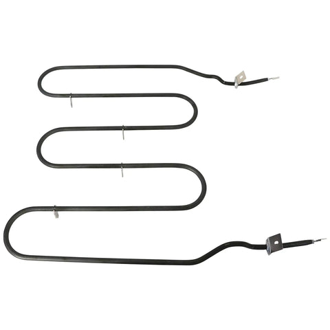 Oven Bake Element Replacement Kit For Frigidaire Crosley That Fixes Cold Or Hot Spots Fast Restores Even Heating Easy DIY Oven Repair 316415900 AP3776837 PS977844 Fits A Wide Range Of Models, showing black heating element with terminals.