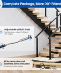 Full Size Pre Crimped Cable Railing Kit For Stairs 36 Inch complete package with adjustable tensioners and tools for easy setup.