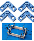 Clamp It Mini Assembly Squares 4 Pack For 90 Degree Corner Clamps In Woodworking set up on blue mat with frame