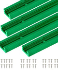 Heavy Duty Green T Tracks For Woodworking Workshop Benches Premium 6063 Aluminum Fence Rails With Included Mounting Screws 36 Inch set with screws