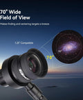 Illuminated Crosshair Reticle Eyepiece 1.25 Inch, 20mm Vision showing 70 degree field for astrophotography and guide scopes