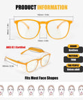 All Day Anti Fog Safety Glasses For Women And Nurses Eyewear With Blue Light And UV Blocking Eye Protection ANSI Z87.1 in yellow
