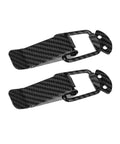 Universal Car Bumper Security Hook Lock Clips Quick Release For Trunk And Fenders Carbon Fiber Pattern 105x33mm 2 Pack Dope Car Fasteners
