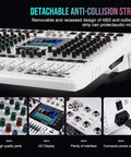 12 Channel DJ Mixer With Large LCD Color Screen Isolated Independent Mute Built In 7 Band EQ And 99 Reverb for performances
