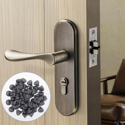 Heavy Duty Rubber Door Silencers For Metal Frames 1/2 Inch Diameter Anti Collision Bumpers Hinge Outlet Door Protectors Pack Of 100