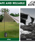 Comparison of stable shelter with 132 Lbs Canopy Weights Set For Pop Up Gazebos And Canopies and collapsed frame without weights.