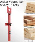 All In One Router Jig And Circle Cutting Guide For Woodworking 4 In 1 Milling Groove Bracket With red vertical bar