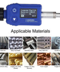 7 In 1 Portable Hardness Tester For Aluminum And Steel Alloys, Superficial Durometer Testing Machine, Leeb Hardness Tester, Hardness Testing Equipment LS252DC, On The Go Metal Material Gauge, blue handheld unit