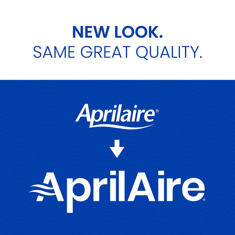 New Aprilaire logo with slogan "New Look. Same Great Quality."