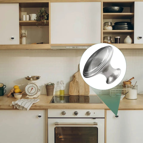 Freshen Up Your Kitchen Digs With These Dope Silver Mushroom Cabinet Knobs European Modern Drawer Handles Super Easy Install Mounting Screws 12 Piece Set