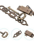 Old School Antique Clock Hardware Kit With Door Key Hinges And Cylinder For DIY Grandfather Clock Restoration Parts