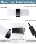 Plug In Wall Light Sconce With Adjustable Color Temperature, 12W Indoor Lamp, acrylic shade, aluminum frame, rocker switch