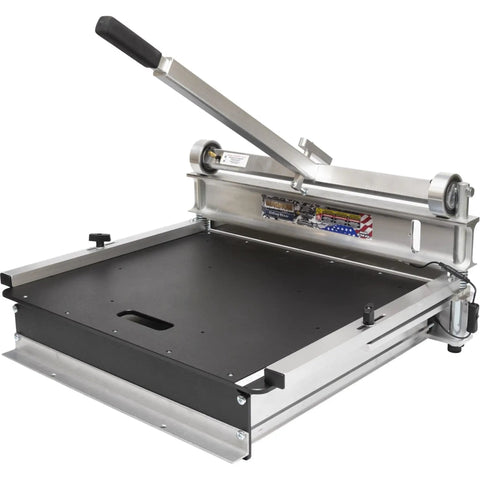 Heavy Duty 26 Inch Siding Shear For Vinyl Clapboard Cutters With Universal Mount Brackets, showing aluminum body and cutting surface.