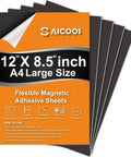 Heavy Duty Magnetic Sheets With Adhesive Backing For Photos And Stickers 12 By 8.5 Inch A4 Large Cuttable Magnet Sheets Extra Strong Durable