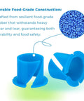 Ultra-2 Auger Shaft Seal Kit With Tool For Slush Machine Maintenance Replacement Parts Efficiently Keeps Your Frozen Treats Smooth And Leak Free Easy Install Durable Seals, blue food-grade rubber seals