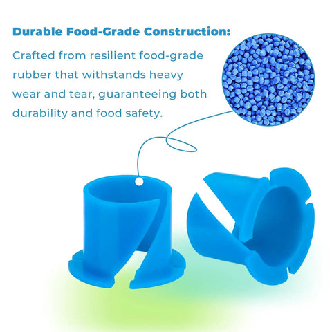 Ultra-2 Auger Shaft Seal Kit With Tool For Slush Machine Maintenance Replacement Parts Efficiently Keeps Your Frozen Treats Smooth And Leak Free Easy Install Durable Seals, blue food-grade rubber seals