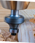Replacement Bearings Kit For Router Bits With Top Mounted Bearing Guide Low Noise Double Shielded Design Pro Grade in use on wood