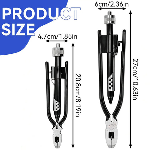 All In One Safety Wire Pliers Set 6 Inch And 9 Inch Reversible Locking Tool Carbon Steel Wire Twisting Cutter And Stranding Pliers