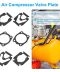 3 In 1 Air Compressor Valve Plate Replacement Kit with Paper Sealing Gasket Set in Black 3 Pack for Cylinder Head
