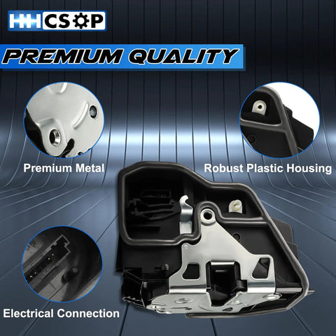 Rear Right Passenger Side Power Door Lock Actuator Motor For BMW 2003 Through 2019 Models showing robust plastic housing and electrical connections.