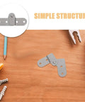 Six Piece Heavy Duty Folding Hinge Set displayed with tools on wood surface, showcasing precision pivot pins for solid load bearing.