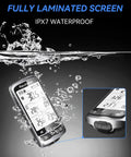Ultra Thin GPS Bike Computer With 2.3 Inch Laminated Screen Wireless IPX7 Waterproof Bluetooth ANT Plus Cycling Computer