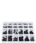 Pro Grade 270 Piece Automotive Body Screw Kit With Washer Head Self Tapping Screws For Fender Liners, Bumpers, And Body Panels - assorted sizes in case