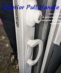 Exterior view of Patio Door Dummy Pull Handles Compatible With Tribeca Style OEM 2562033 2573602 2573604 White Diecast