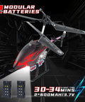 Kid Friendly RC Helicopter With 30 Minute Flight Time And LED Light Effects, Altitude Hold, One Key Takeoff And Landing, Indoor Drone