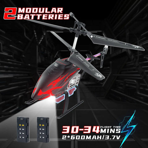 Kid Friendly RC Helicopter With 30 Minute Flight Time And LED Light Effects, Altitude Hold, One Key Takeoff And Landing, Indoor Drone