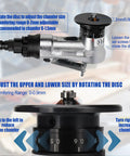 Heavy Duty Mini Pneumatic Chamfering Tool Handheld Air-Powered Deburring Machine for Metal and Wood, showing adjustable chamfer disc.