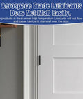 Heavy Duty Matte Black Door Hinges 3.5 Inch With Smooth Swing And Built Like A Tank 12 Count, mounted on a white interior door.