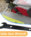 Table Saw Wrench Set Fits RTS10 RTS21 BTS10 BTS10S BTS12S And Combo00139 2 Piece Universal Replacement Tool shown with saw blade