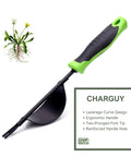 Heavy Duty Weeding Tool With Lever Design Weed Puller with ergonomic handle and two-pronged V-shaped fork for easy weeding