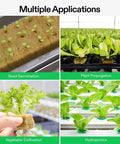 1 Inch Rockwool Cubes For Seed Starting And Cloning 200 Plugs For Hydroponics Propagation Media For Vigorous Growth Easy Cuttings And Seedlings For Strong Healthy Plants used in seed germination and hydroponics
