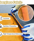 Built Tough Welding Curtain Foldable Screen Barrier 43 Inch High Fiberglass Panel For Metal Fabrication Versatile Weld Protection