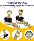 10mm Left And Right Hand Tie Rod Ball Joint For Chinese Kids ATVs Quad Go Karts 50cc 70cc 90cc 110cc 125cc Direct Fit Replacement For Your Ride Fits TaoTao Coolster SunL NST Roketa Kazuma Buyang Loncin Lifan Baja Icebear Go Kart Parts.
