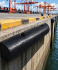 Rubber Dock Guard For Operations Semi Circular Dock Protector Heavy Duty Dock Bumper protects dock edge at port